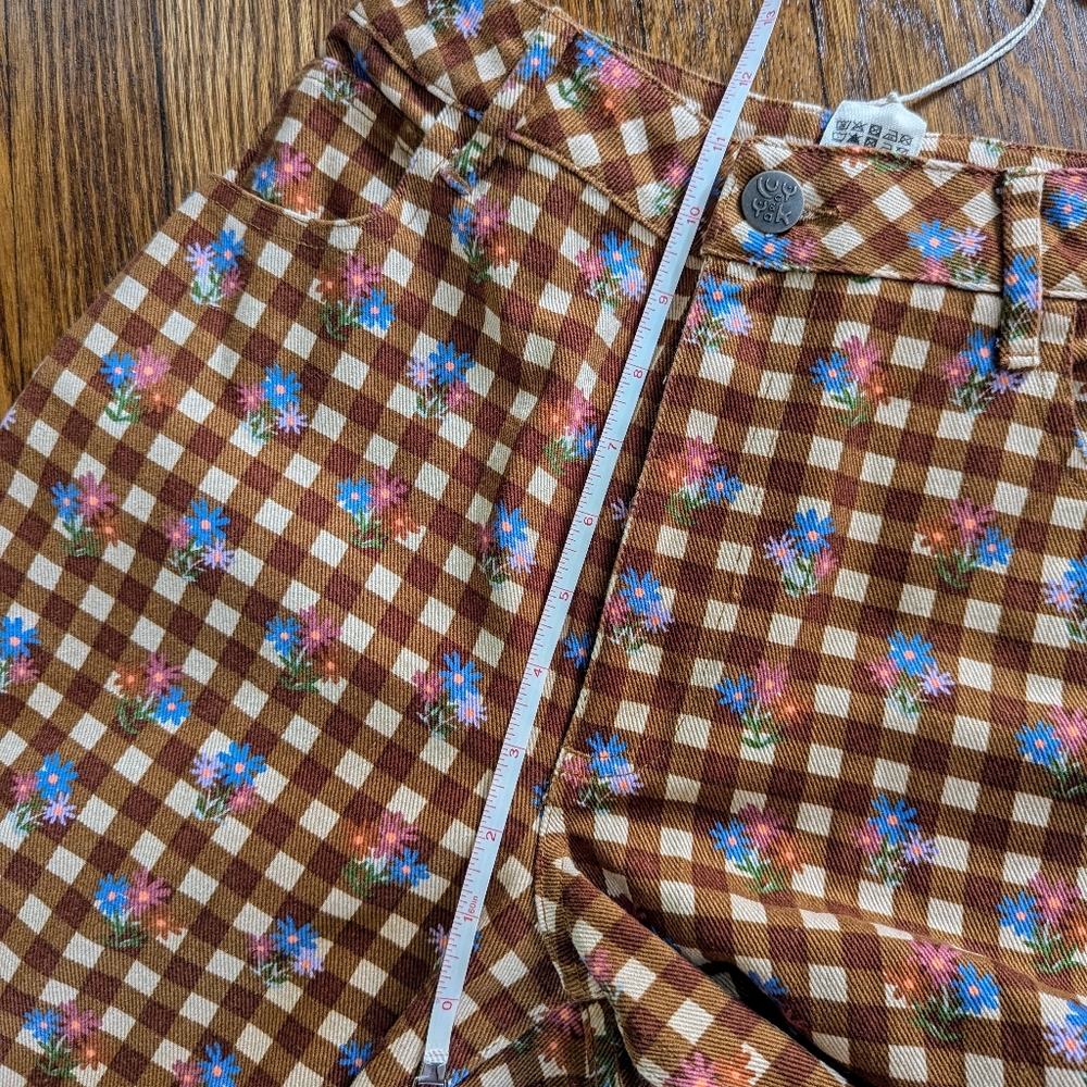 NWT Lucy & Yak Drew Straight Leg Twill Trousers in Meryl Print - Picture 13 of 14